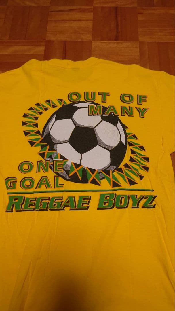 ジャマイカ レゲエボーイズ サッカー Tシャツ キイロ