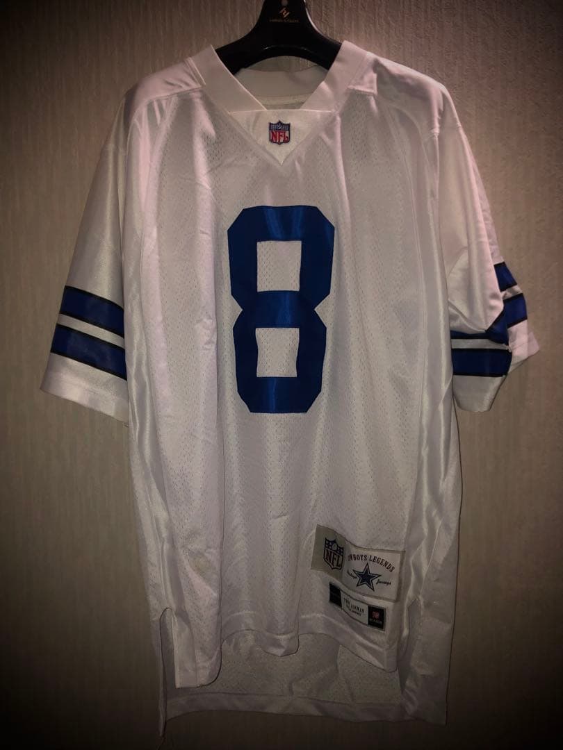 NFL アメフト AIKMAN 8 ホワイト シャツ Dallas Cowboys Troy Aikman #8 Nike White Game Replica Jersey