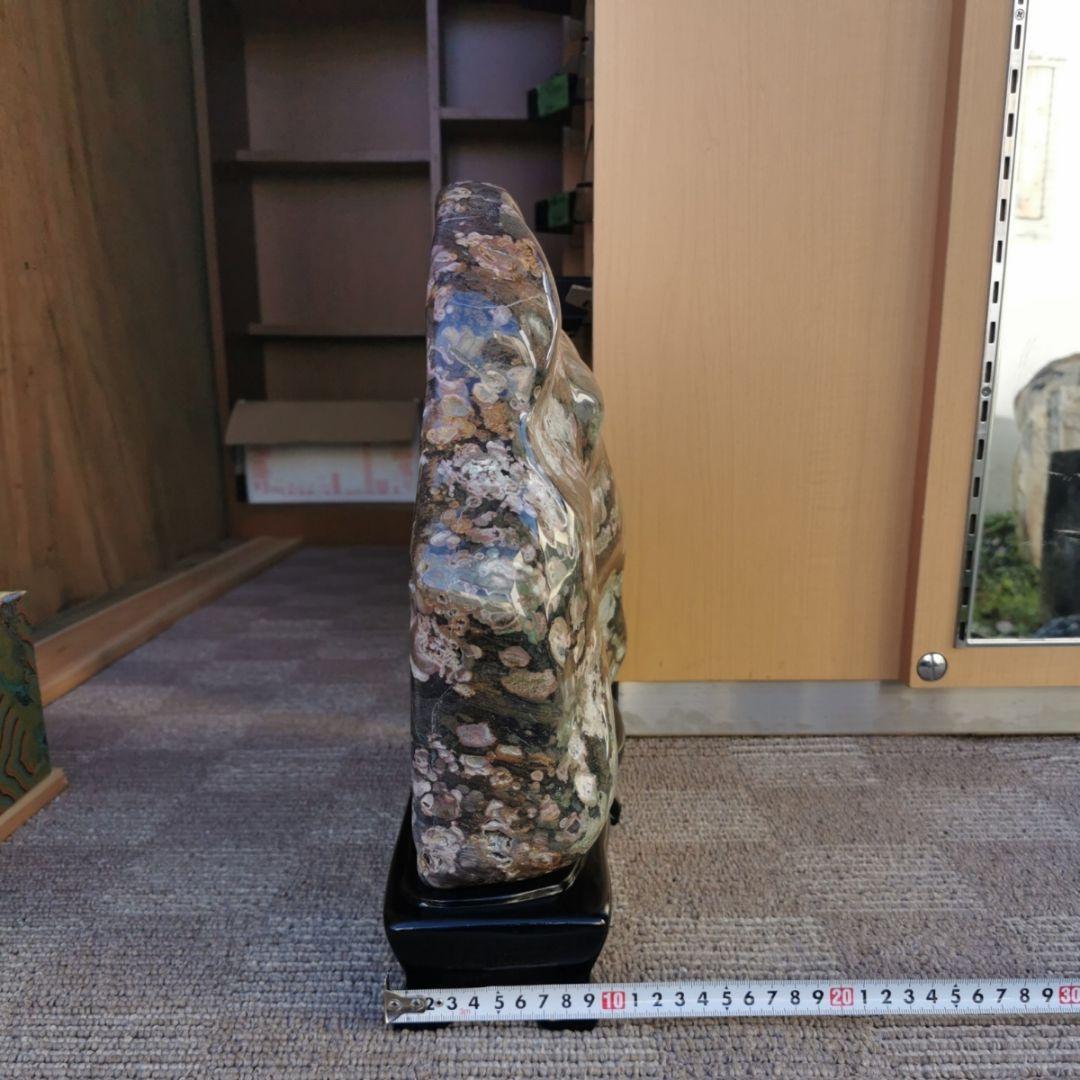 新潟産 牡丹石 14.8キロ 鑑賞石 石 置物 オブジェ インテリア 菊花石