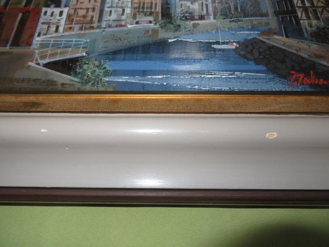 竹内 敏彦　「ストラスブール」 油彩　F6号　元一創会会員 日美連会員 帝美卒