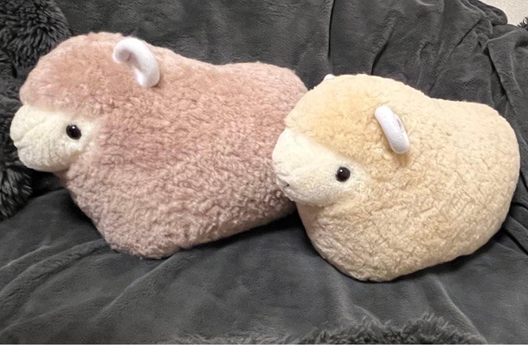 じぶんまくら ムートン ひつじぬいぐるみ 2個セット - メルカリ