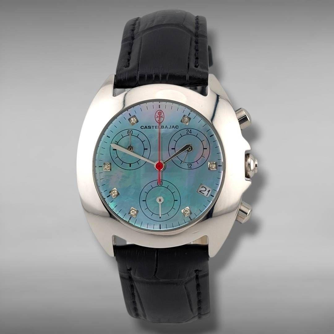 新品電池/ベルト・稼働・美品】カステルバジャック ブルーシェル 7P