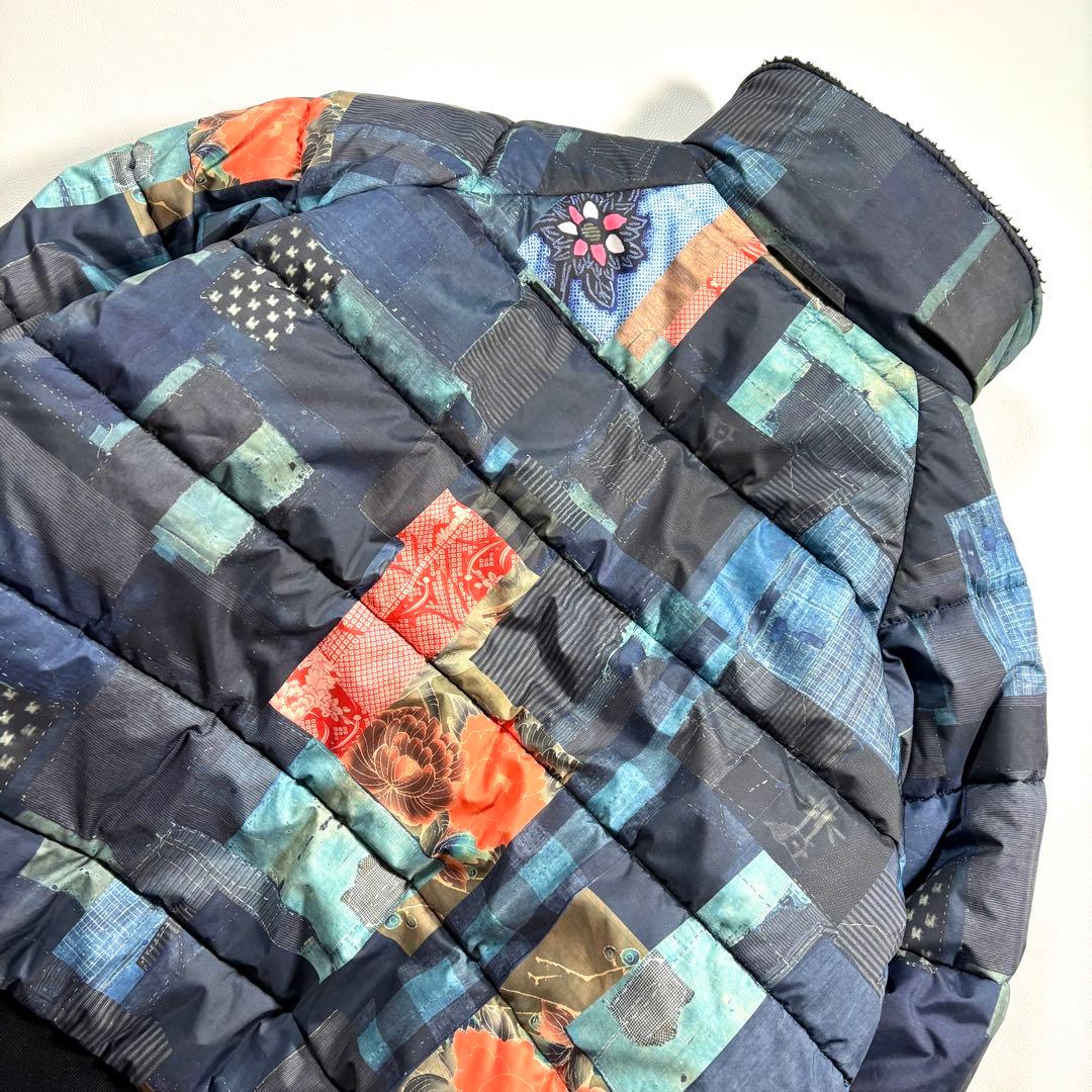 美品 L リバーシブル コロンビア 短丈 中綿 ダウンジャケット ボア