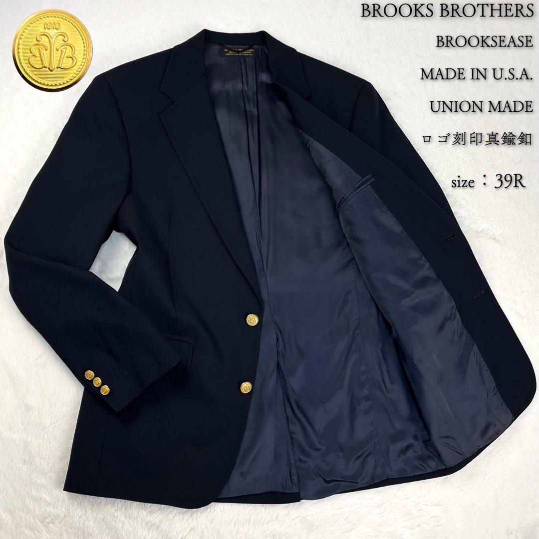 極希少 80S アメリカ製 ブルックスブラザーズ BROOKSEASE 紺ブレ