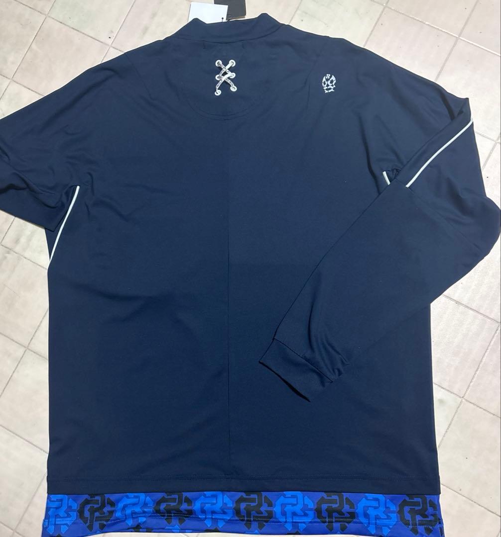 新品タグ付☆ラッセルノ☆ゴルフモックネックシャツ☆5【L】☆定価30,