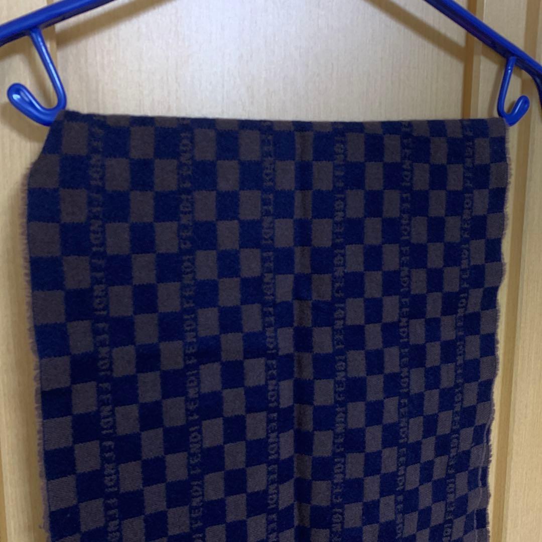 快適ファッション - FENDIフェンディマフラーチェッカー柄 ウール