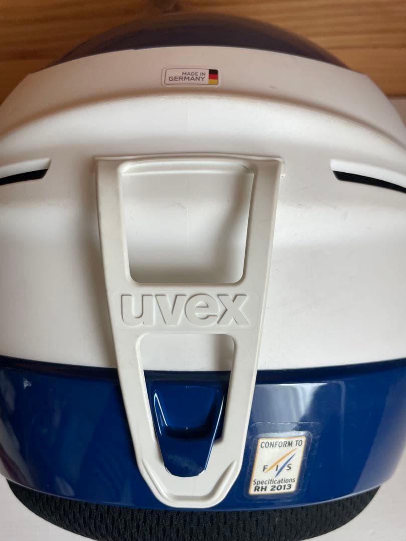 uvex スキー用ヘルメット ホワイト/ブルー 56〜57センチ