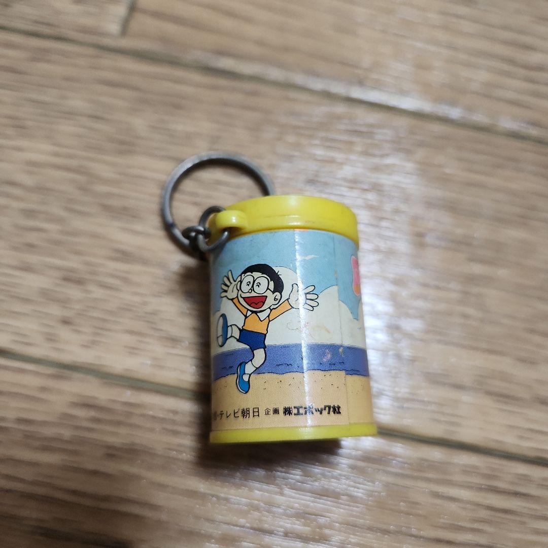 昭和レトロ ドラえもん バネ式 コインケース キーホルダー エポック社