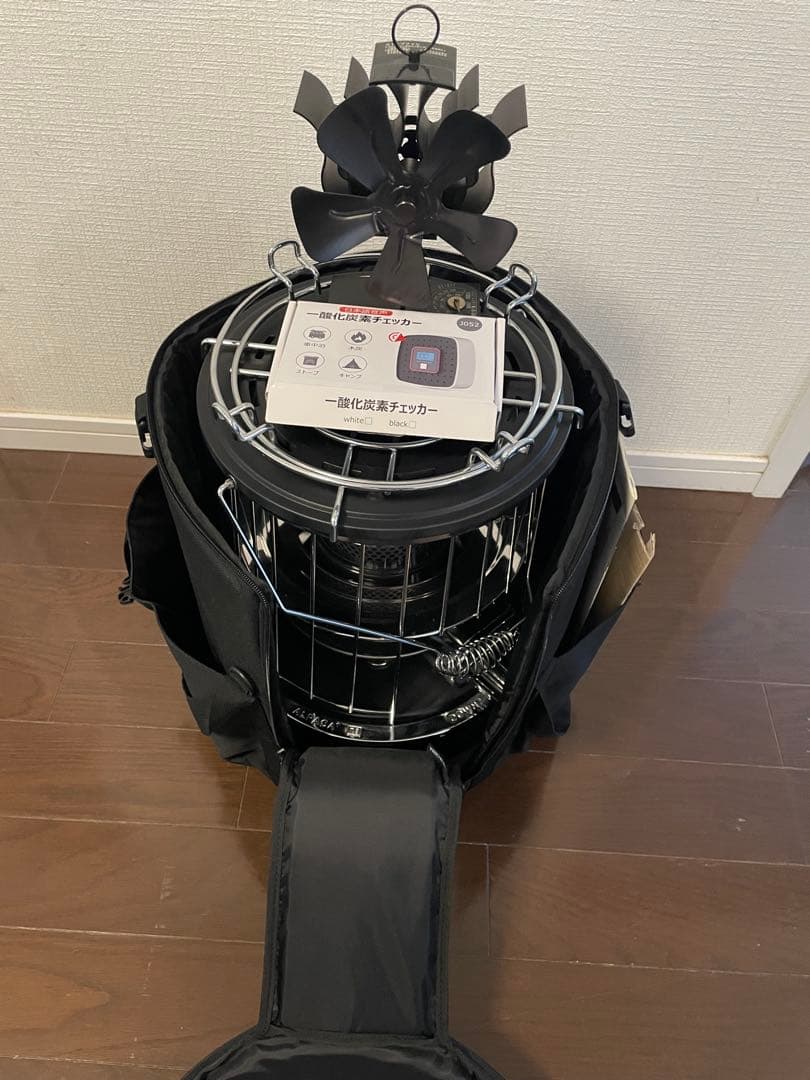 アルパカ ストーブ2022年製 ストーブファン、五徳、一酸化炭