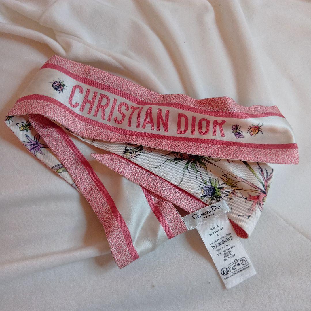 Christian Dior シルクスカーフ 花柄 安い