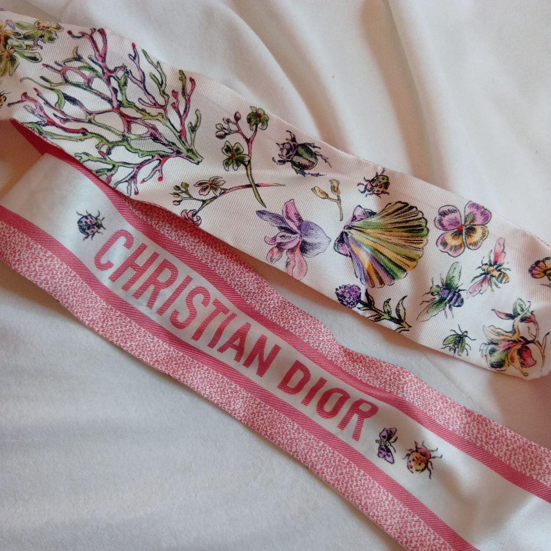 Christian Dior シルクスカーフ 花柄 安い