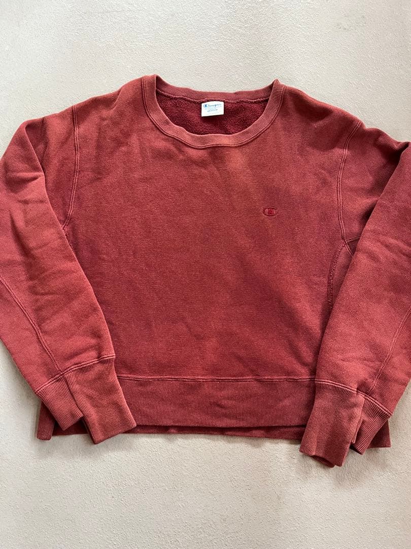 80s復刻目無し】Champion リバースウィーブ トリコタグ ボルドー M