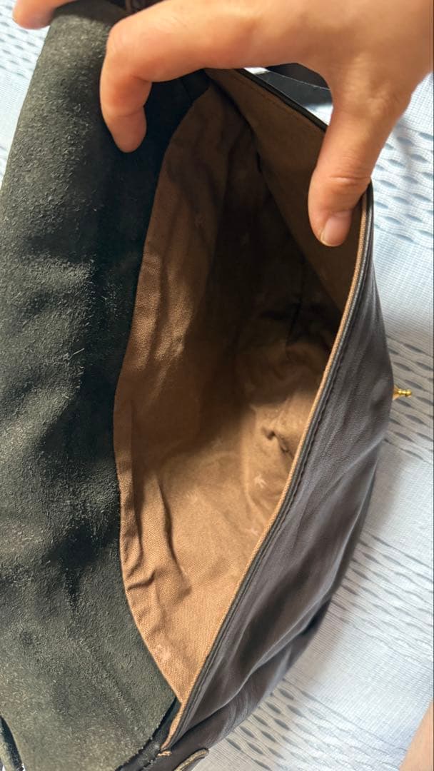 sot ハンドウォッシュレザー ショルダーバッグ 黒