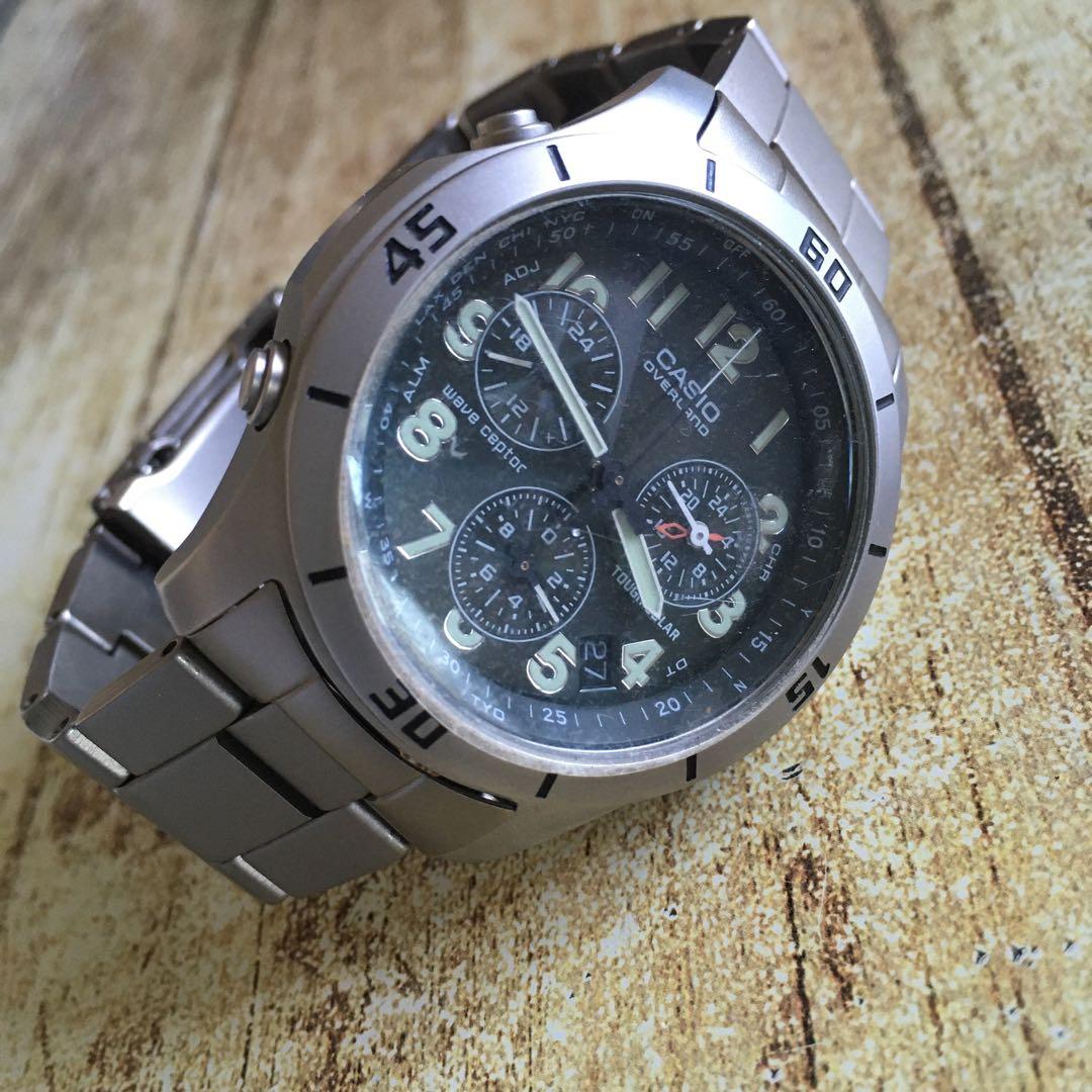 中古動品◇OVW-600◇カシオ オーバーランド ウェーブセプター 電波時計