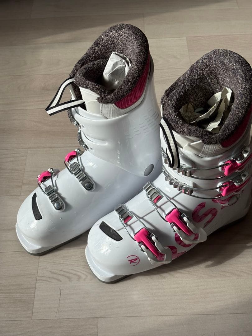 ロキシー ROXY レディースブーツ ホワイト✕ピンク 24cm ROXY
