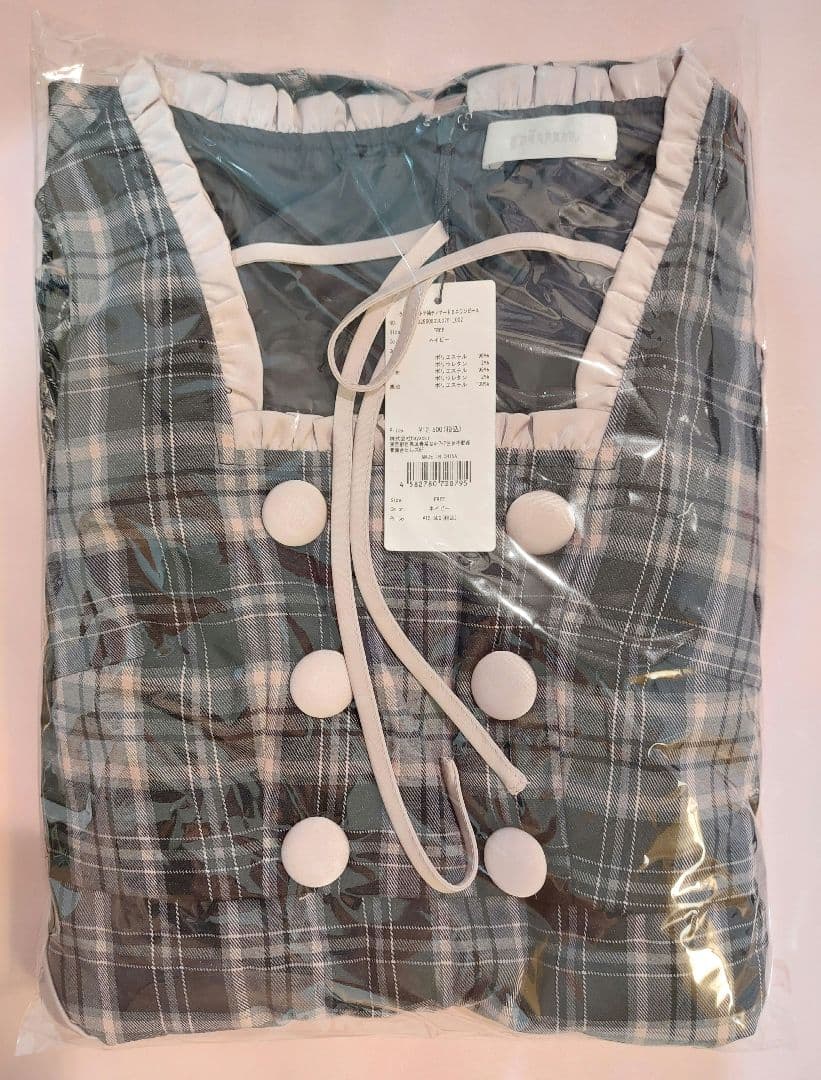 みーたん様【新品タグ付き】pium クロスベルト半袖ティアードミニワンピース クロスベルト半袖ティアードミニワンピース – pium