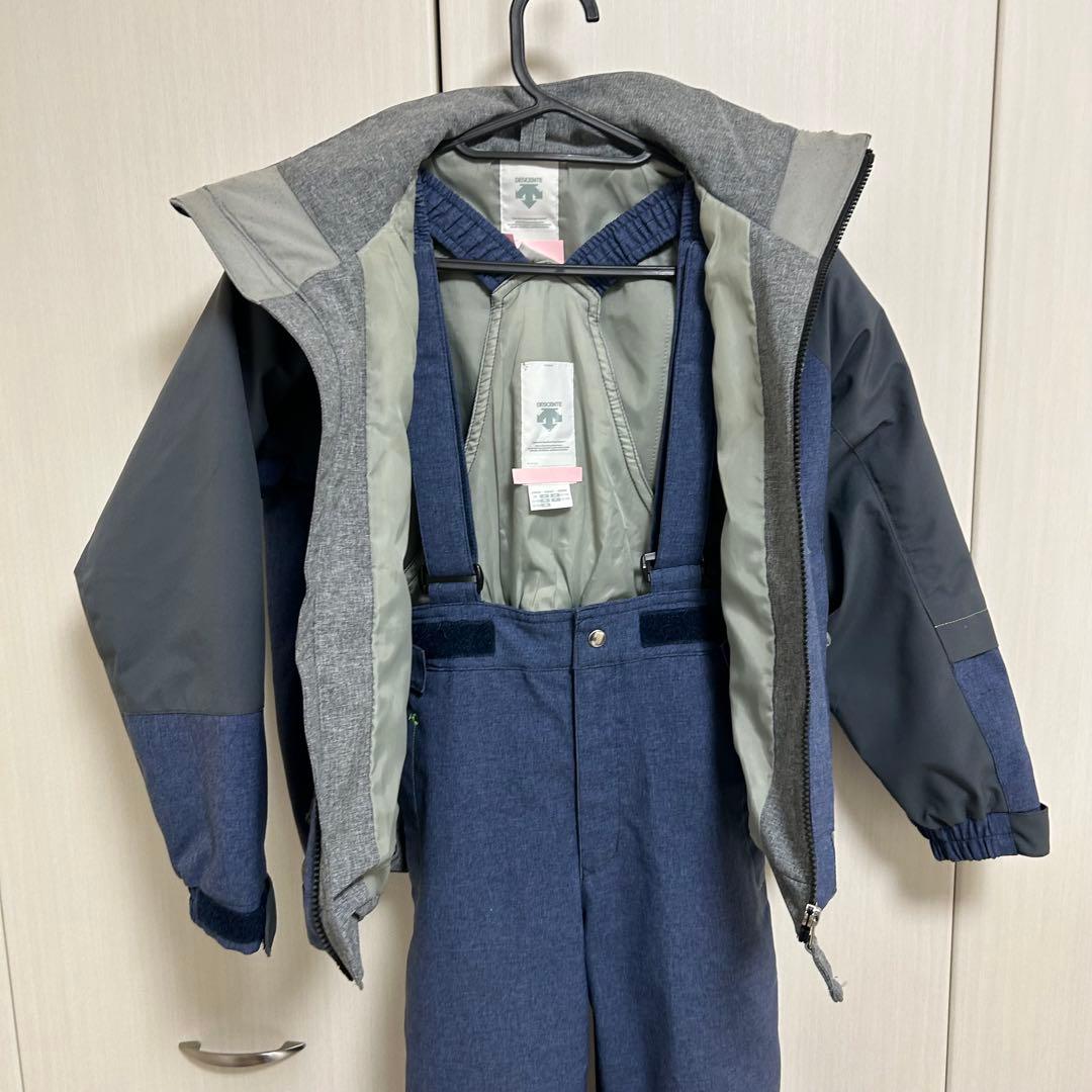 DESCENTE 子ども用スキーウェア ネイビー 130cm 帽子 おまけ