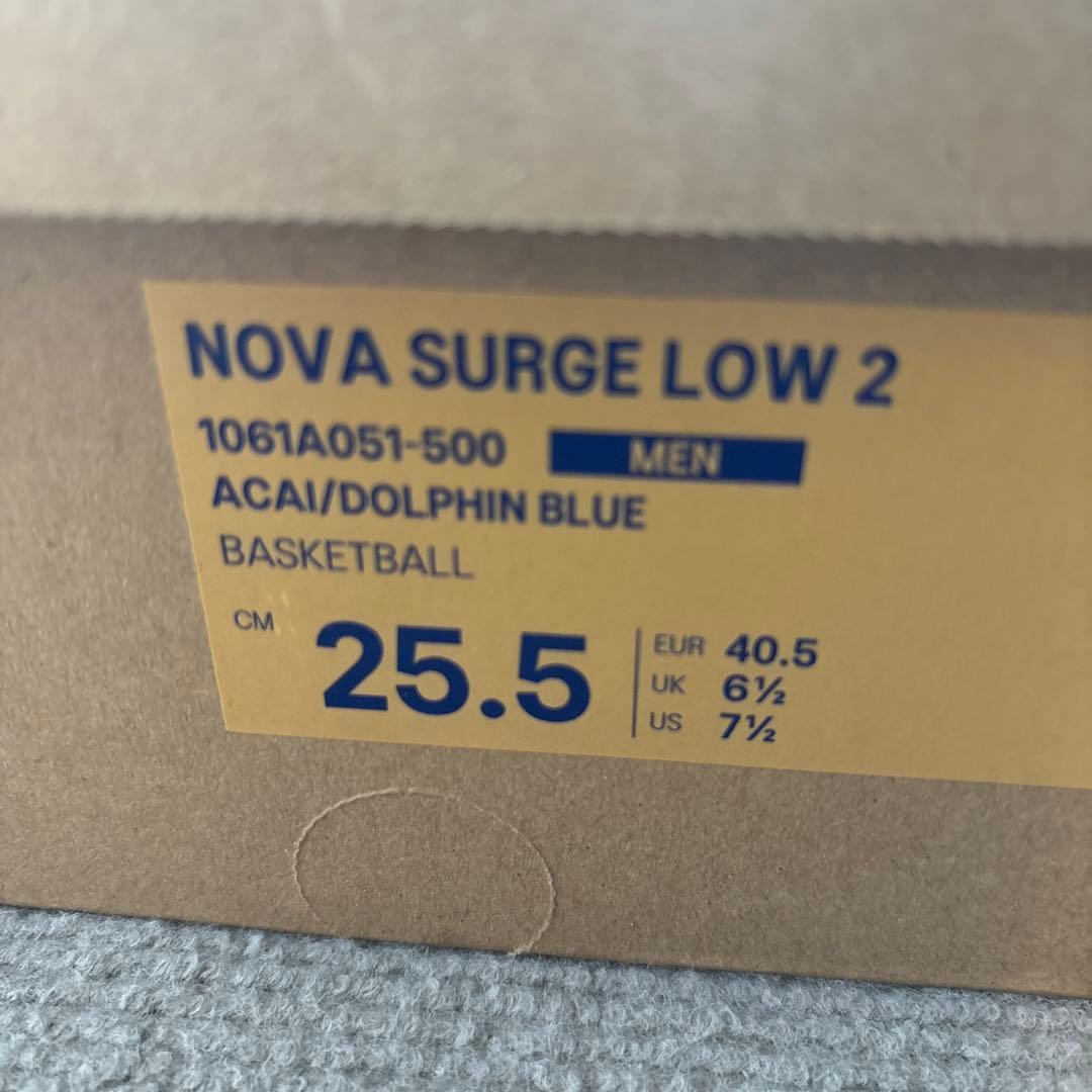 NOVA SURGE LOW 2 25.5cm アカイ/ドルフィンブルー