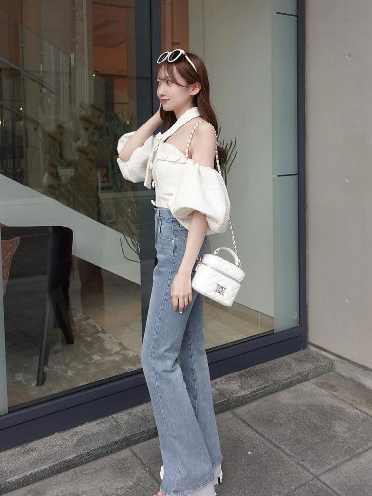 希少Darichホルターネックオフィシャルツイードトップス新品未使用未