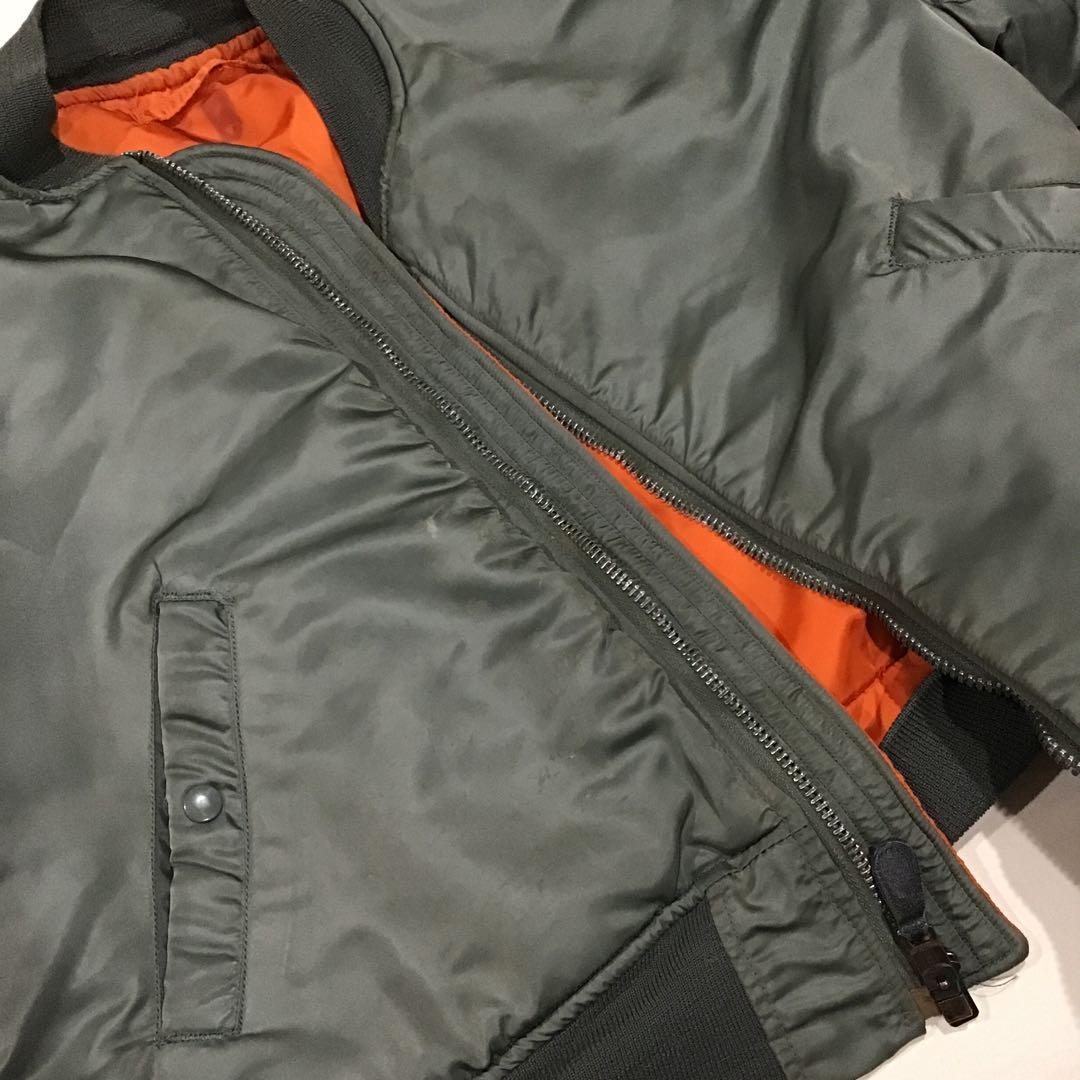 スペシャル】60s MA-1 縦ステッチ 米軍実物 フライトジャケット L