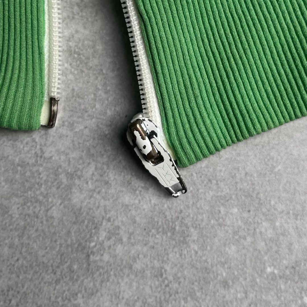 シ*3様 《希少カラー》70s アディダス デサント ジャージ 5号 白 グリー