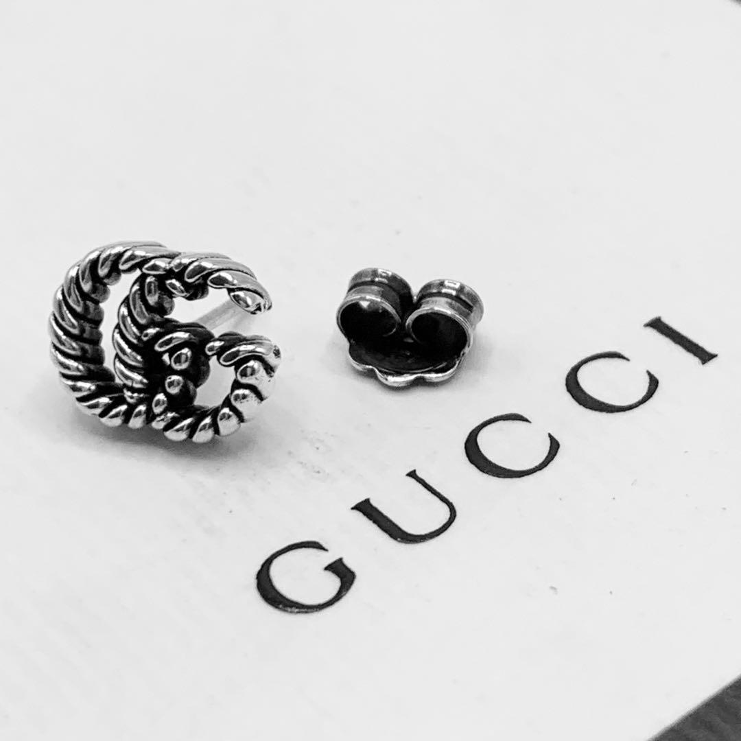 【超美品】GUCCI ピアス　マーモント　ダブルG インターロッキング　片耳 GUCCI グッチ マーモント ダブルG ピアス GUCCI グッチ マーモント