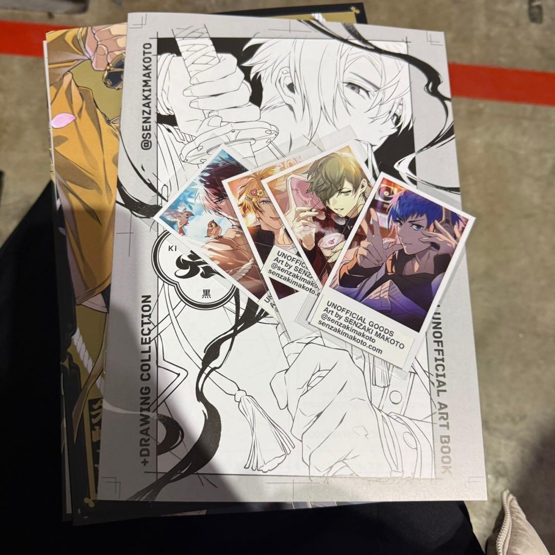 コミケ C107 先崎真琴 黄黒 刀剣乱舞 イラスト本 チェキ4種 コンプ