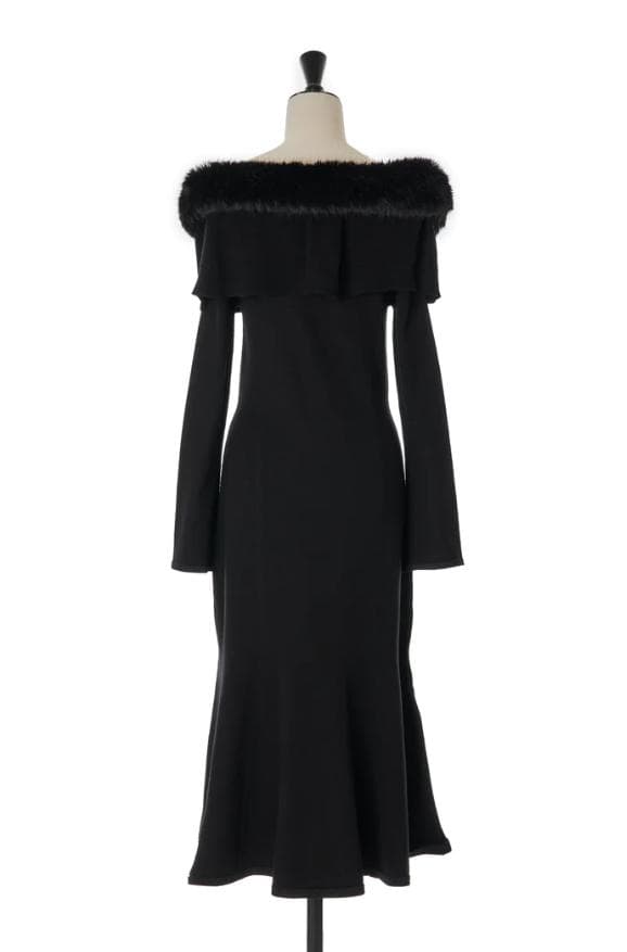 Ritz Faux Fur Mermaid Dress [S]