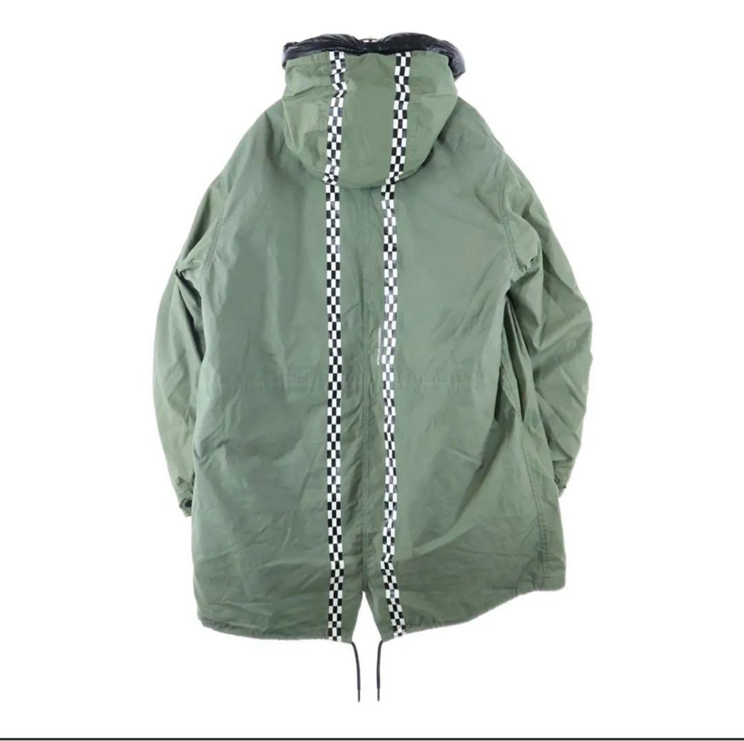 20AW×FRAGMENT フラグメント チェッカーテープ モッズコート