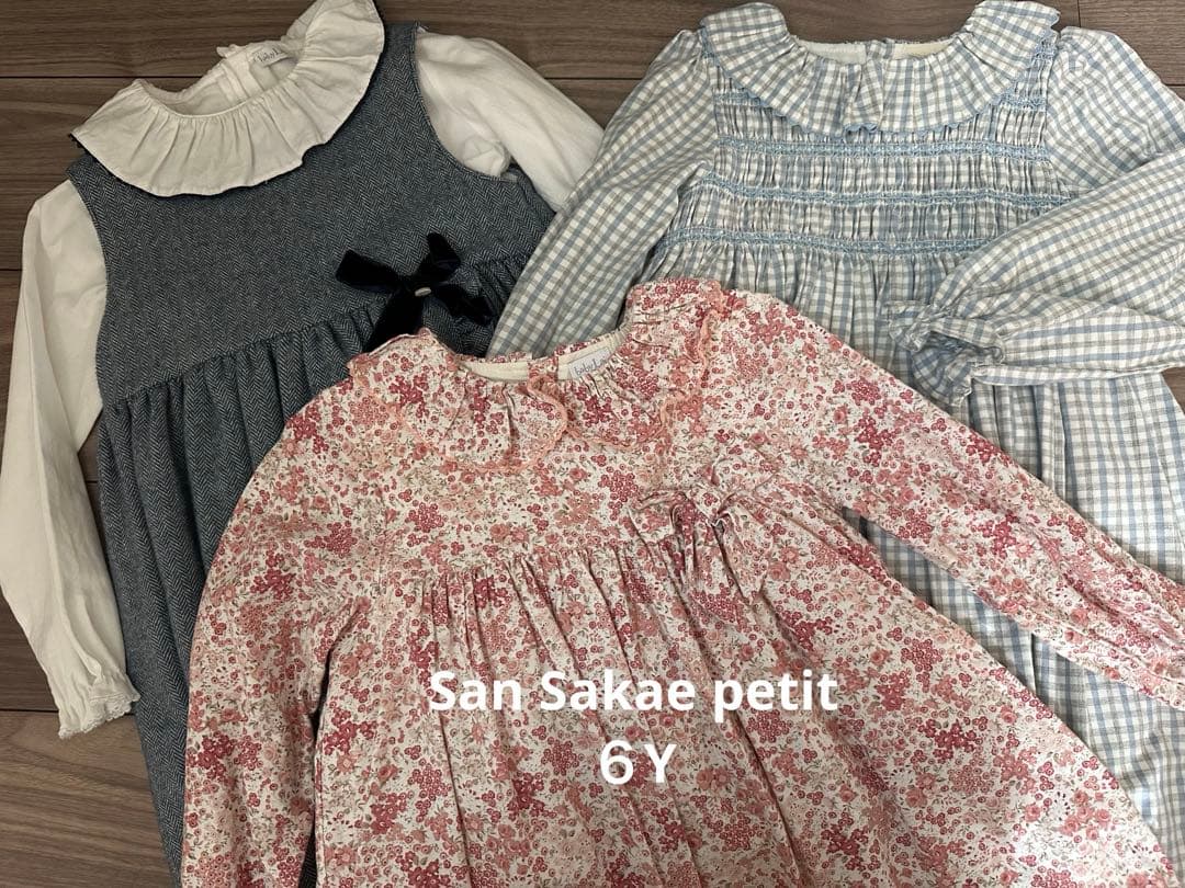 サンサカエプチ　 baby Lai 6Yワンピース3枚セット サンサカエプチ baby Lai 6Yワンピース3枚セット