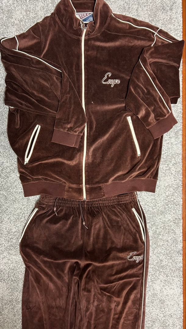 90s ENYCE エニーチェ ベロアセットアップ 上下セット - メルカリ