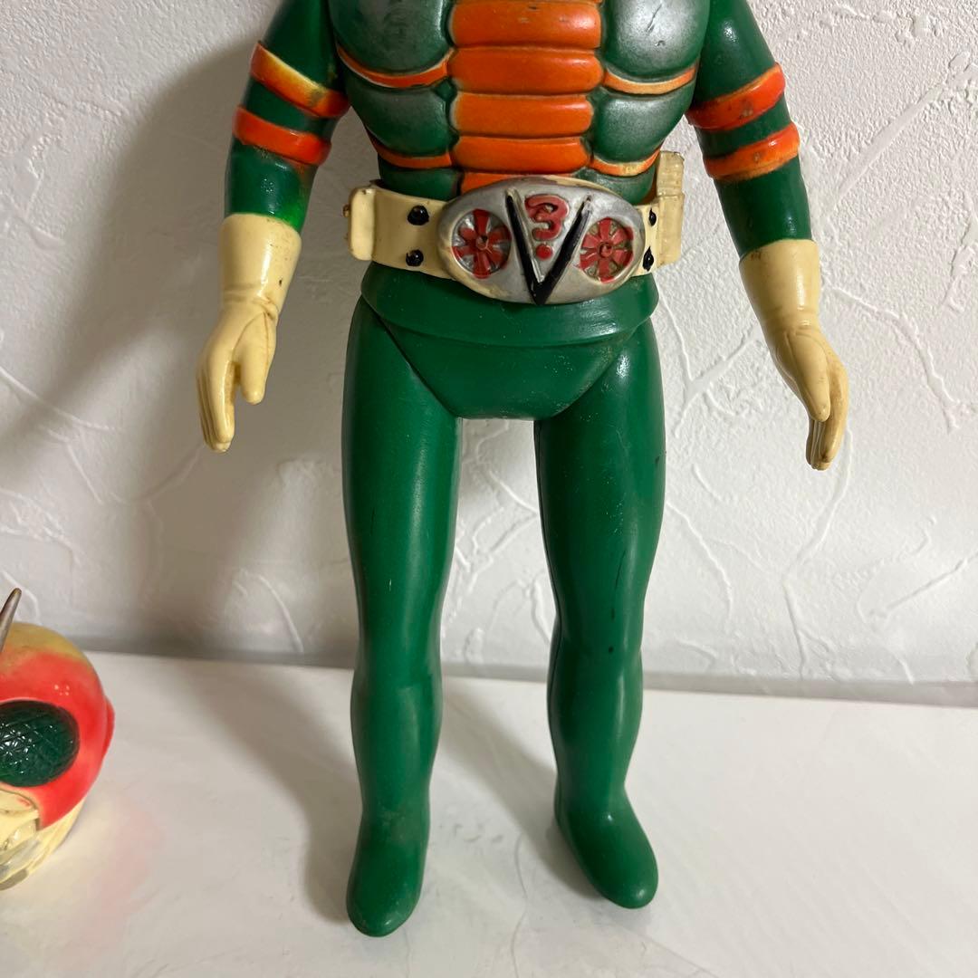 旧バンダイ仮面ライダーV3 当時物ミドルサイズソフビ