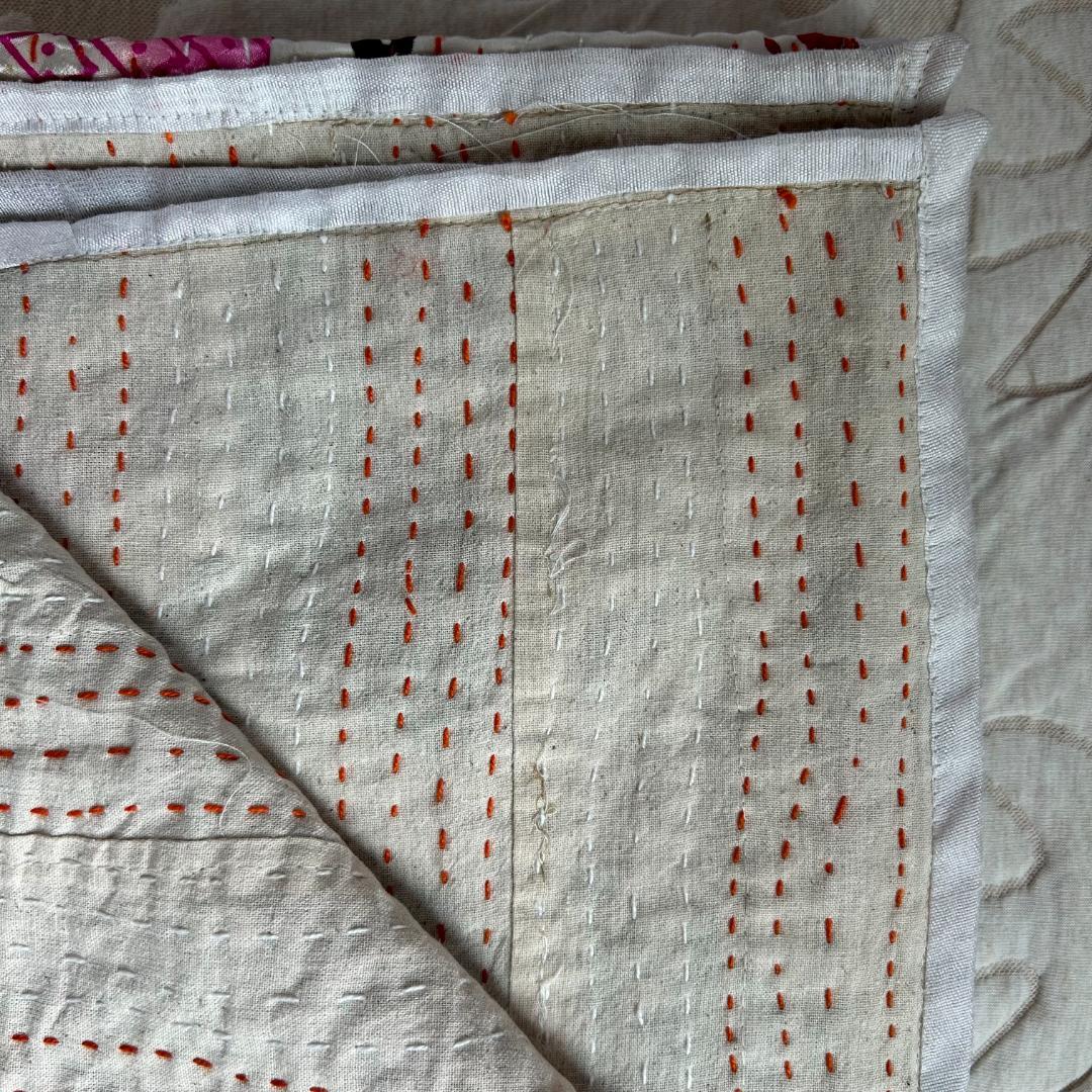 インド ラリーキルト カンタキルト ヴィンテージ パッチワーク