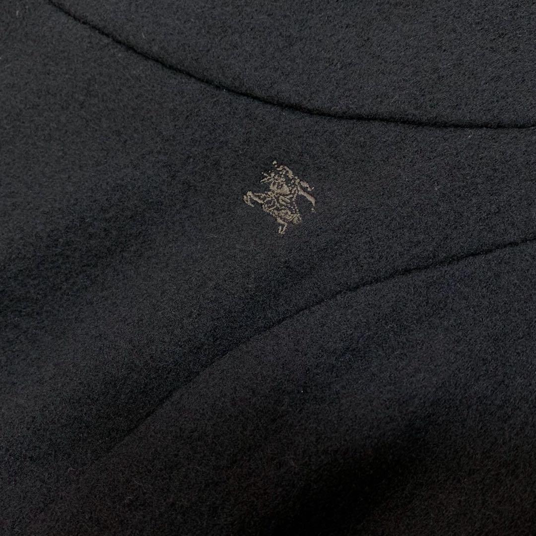 バーバリーブルーレーベル ウール フレア ワンピース リボンベルト