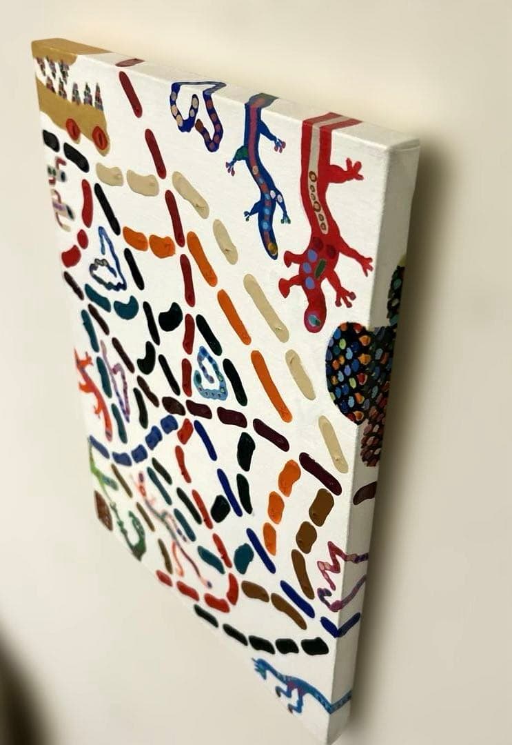 正規品）神木佐和子　４号　現代アート原画絵画検索用）バンクシー草間弥生カウズ油彩