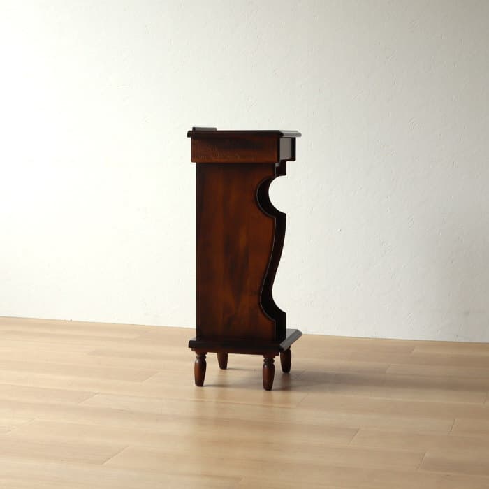 オールドカリモク コロニアル 花台 華台 電話台 サイドテーブル