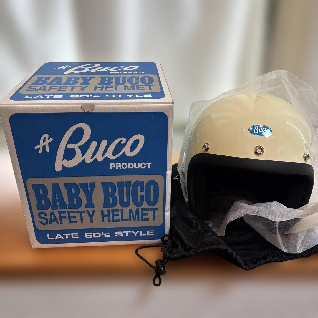 新品　Buco Baby Buco ヘルメット プレーンモデル　アイボリー BUCO【ブコ】ベビーブコ プレーン(ジェットヘルメット)アイボリー