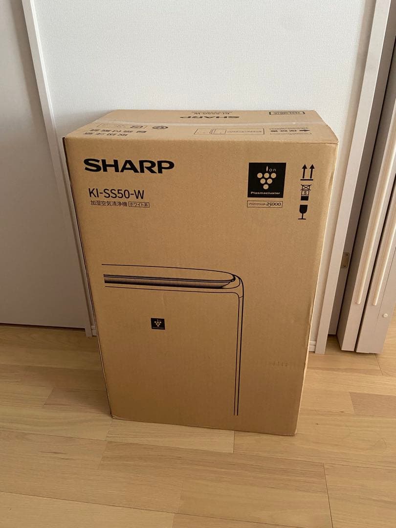 《新品未使用》SHARP 加湿　空気清浄機 KI-SS50-W