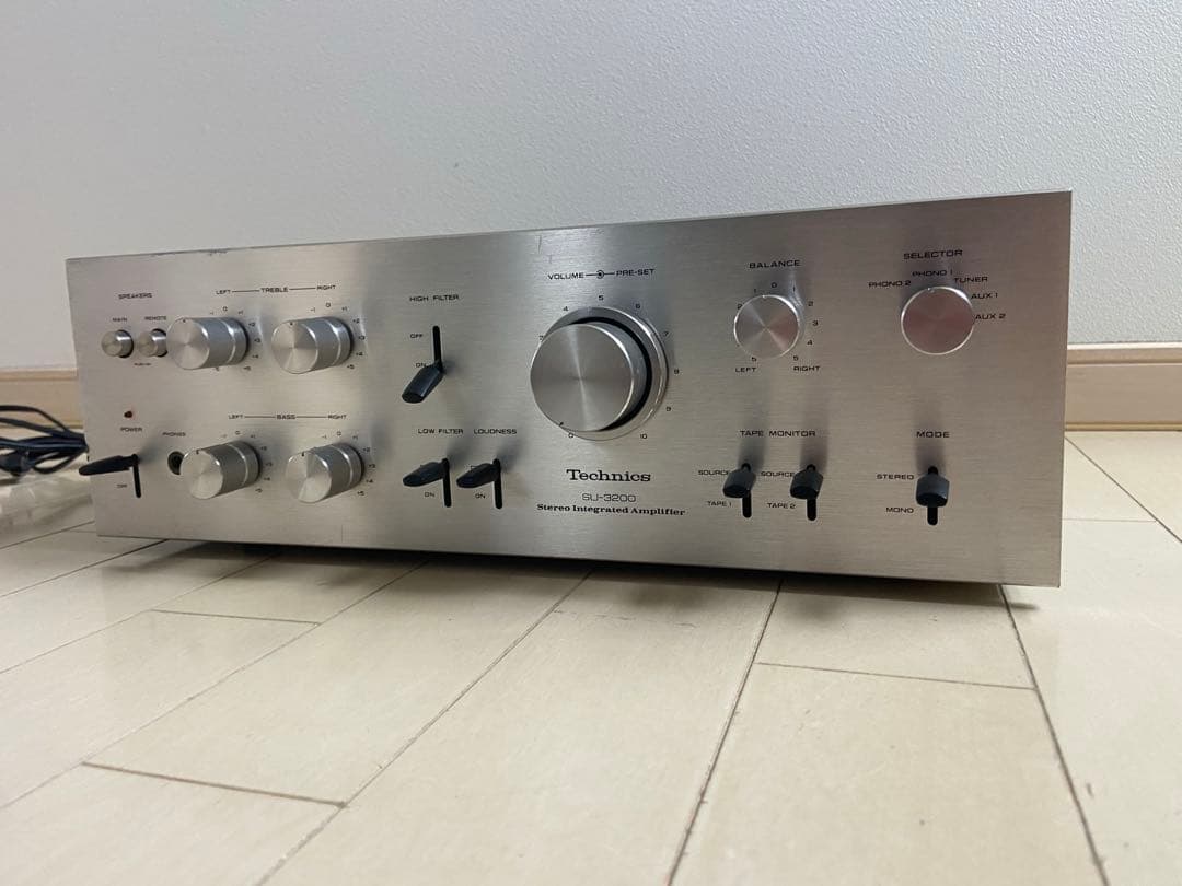 稼働品　technics プリメインアンプsu-3200 Yahoo!オークション -「technics su-3200」の落札相場・落札価格