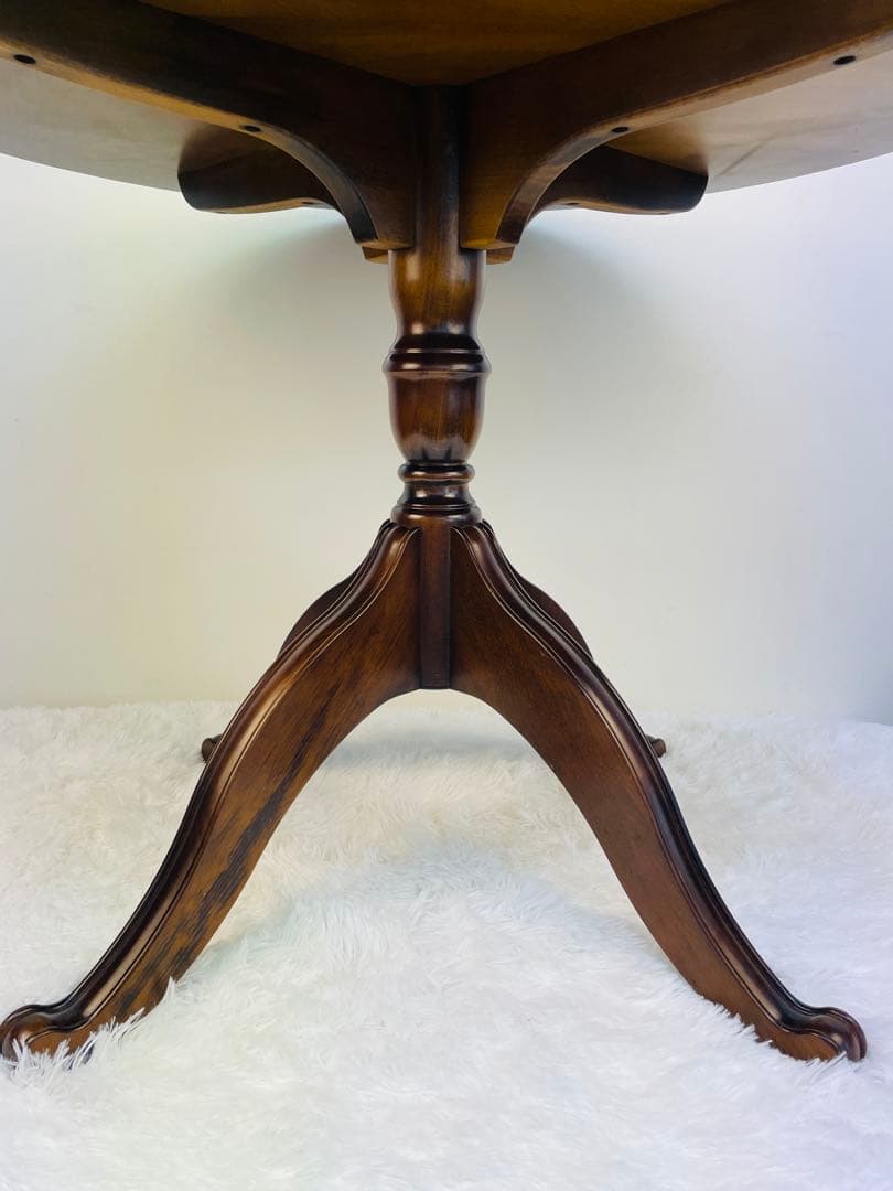 美品】カリモク 丸テーブル 80cm ラウンド ダイニング ブラウン - メルカリ