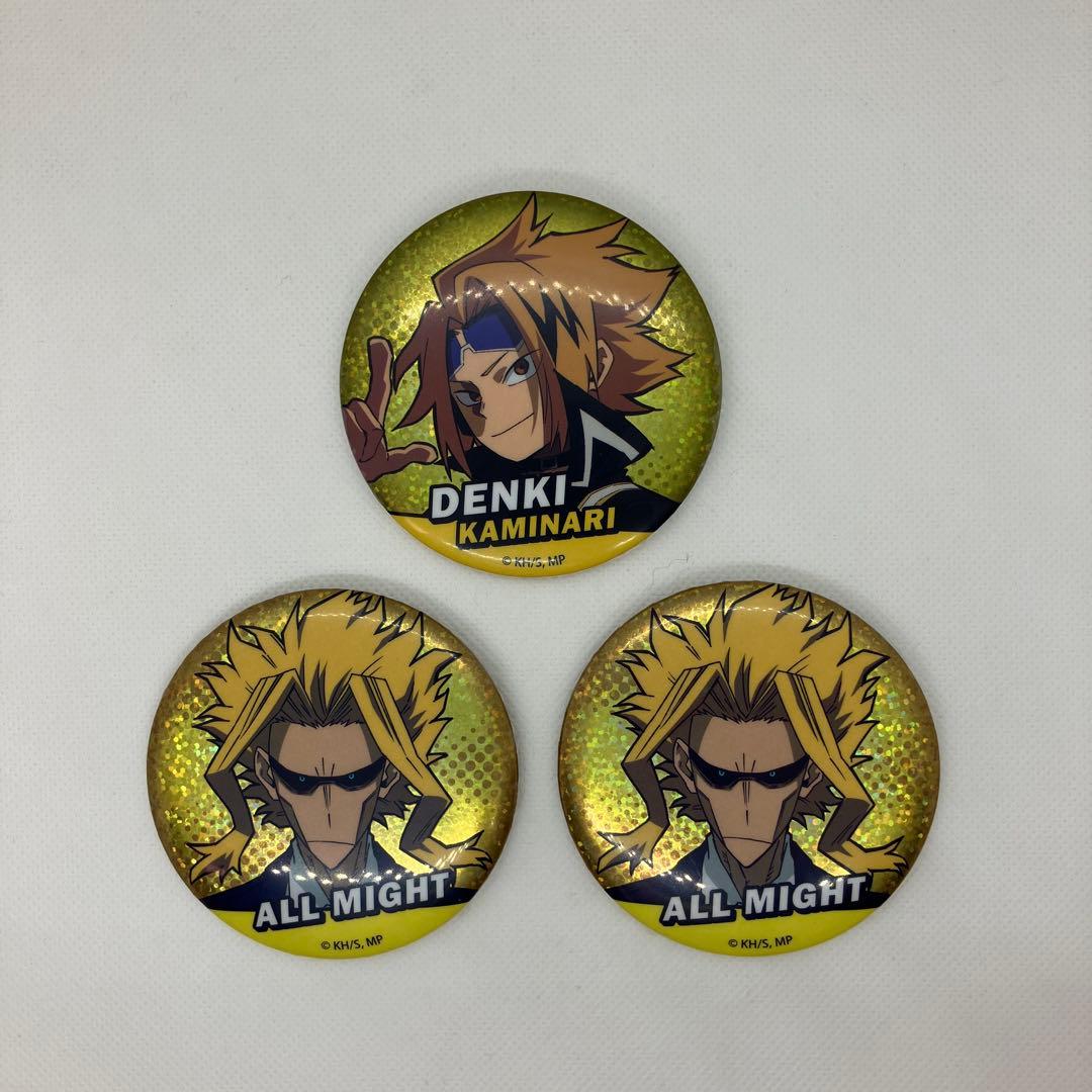 ヒロアカ 缶バッジ ダイソー 上鳴 オールマイト まとめ売り - メルカリ