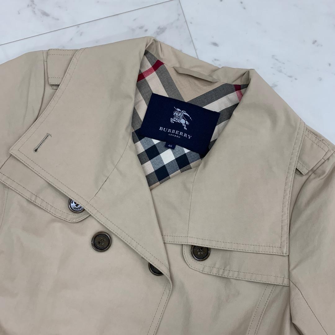 バーバリー ダブルチェスターコート Lサイズ スプリングコート ノバ