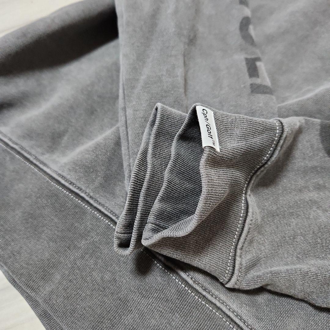 ☆CPH/GOLF™☆スウェット腕ロゴトレーナーデニム調グレーメンズM ☆CPH/