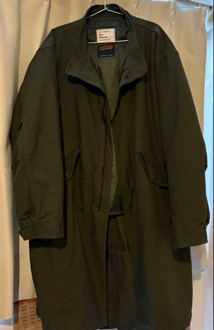 オリーブグリーン ファー付きモッズコート Polo Ralph Lauren スイング