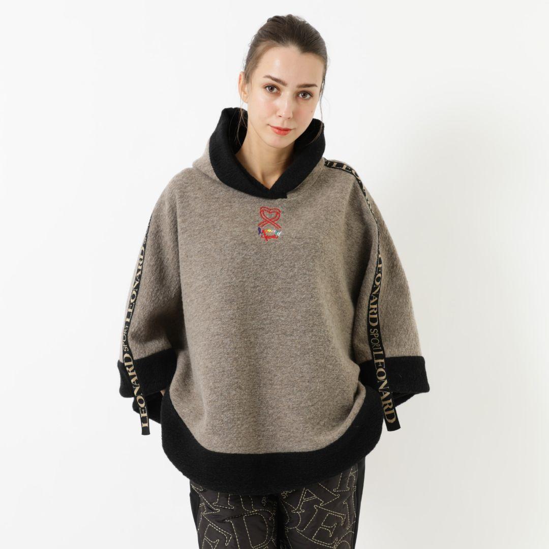 ETRO エトロ ポンチョコート アルパカ混 ウール ロゴボタン ETRO