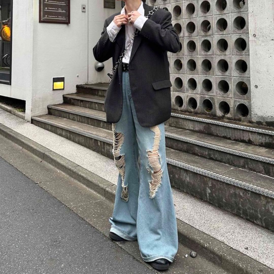 egonlab アトミックダメージデニム S 最終値下げ タグあり