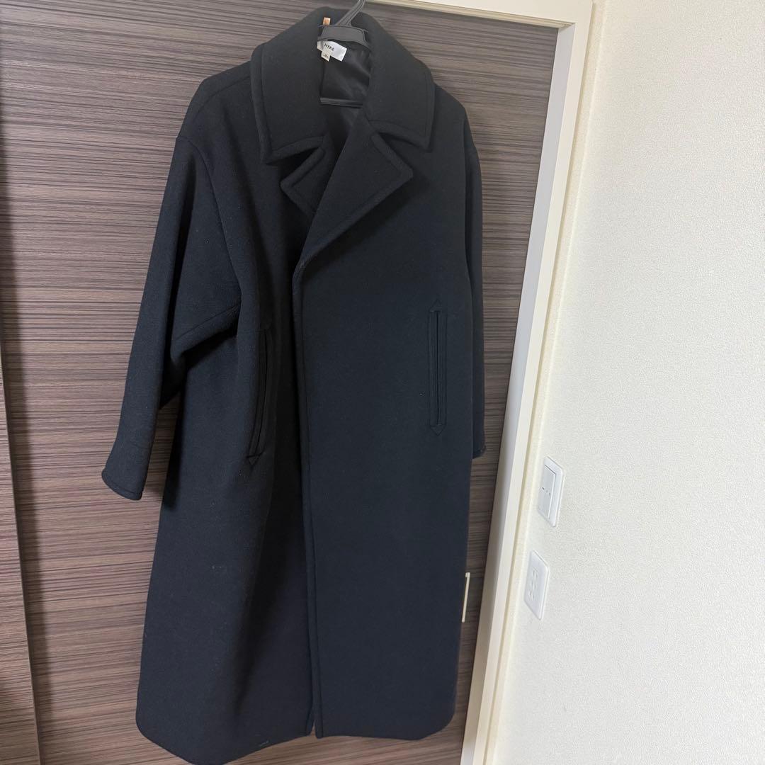 HYKE チェスターコート　ロングコート HYKE（ハイク）チェスターコート 黒 サイズ:1(S位) レディース