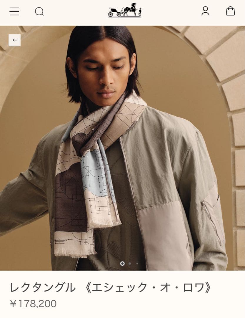 エルメス レクタングル 《エシェック・オ・ロワ》