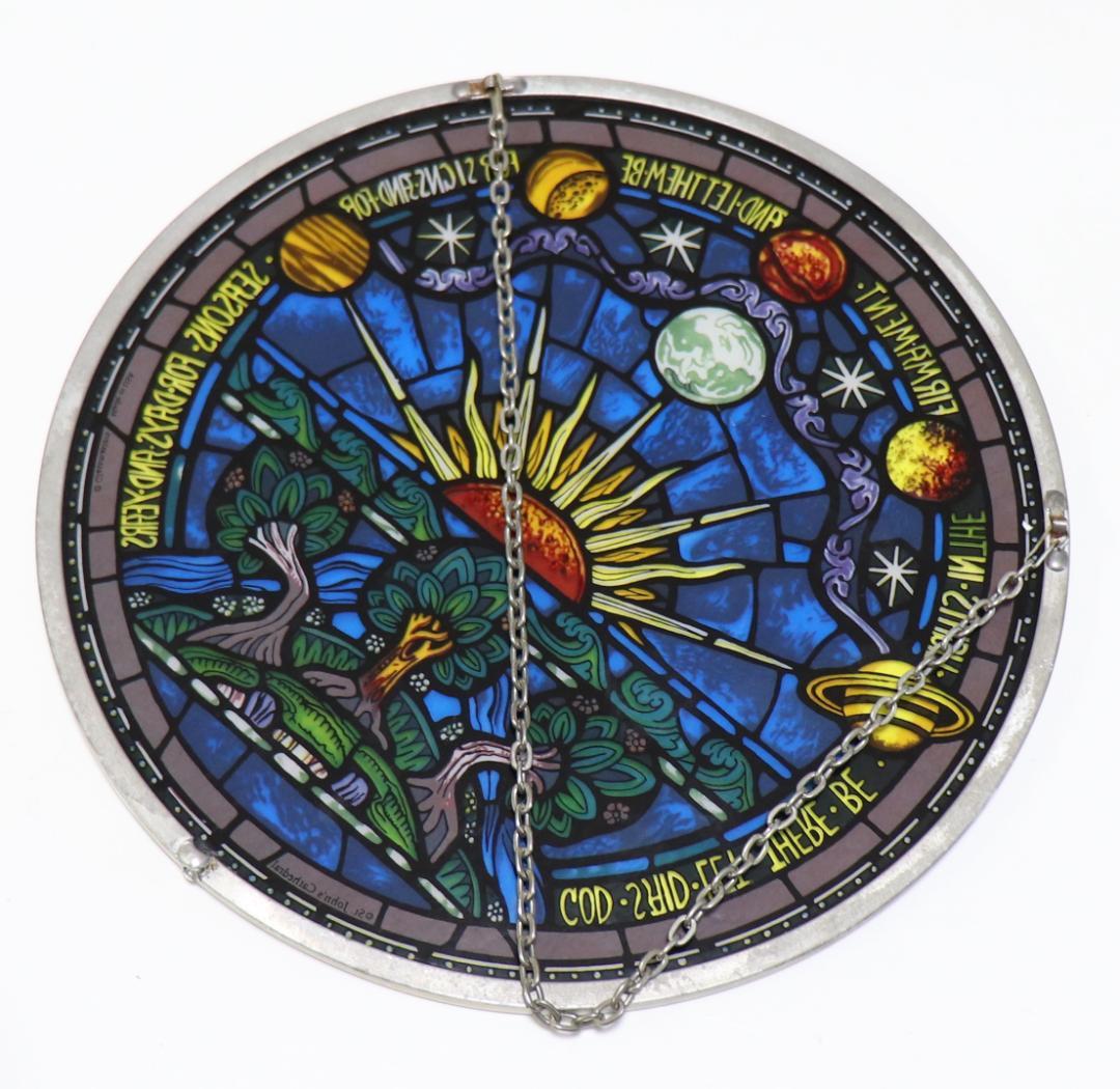 創世記/天地創造 セント・ジョン大聖堂 ヴィンテージ ステンドグラス