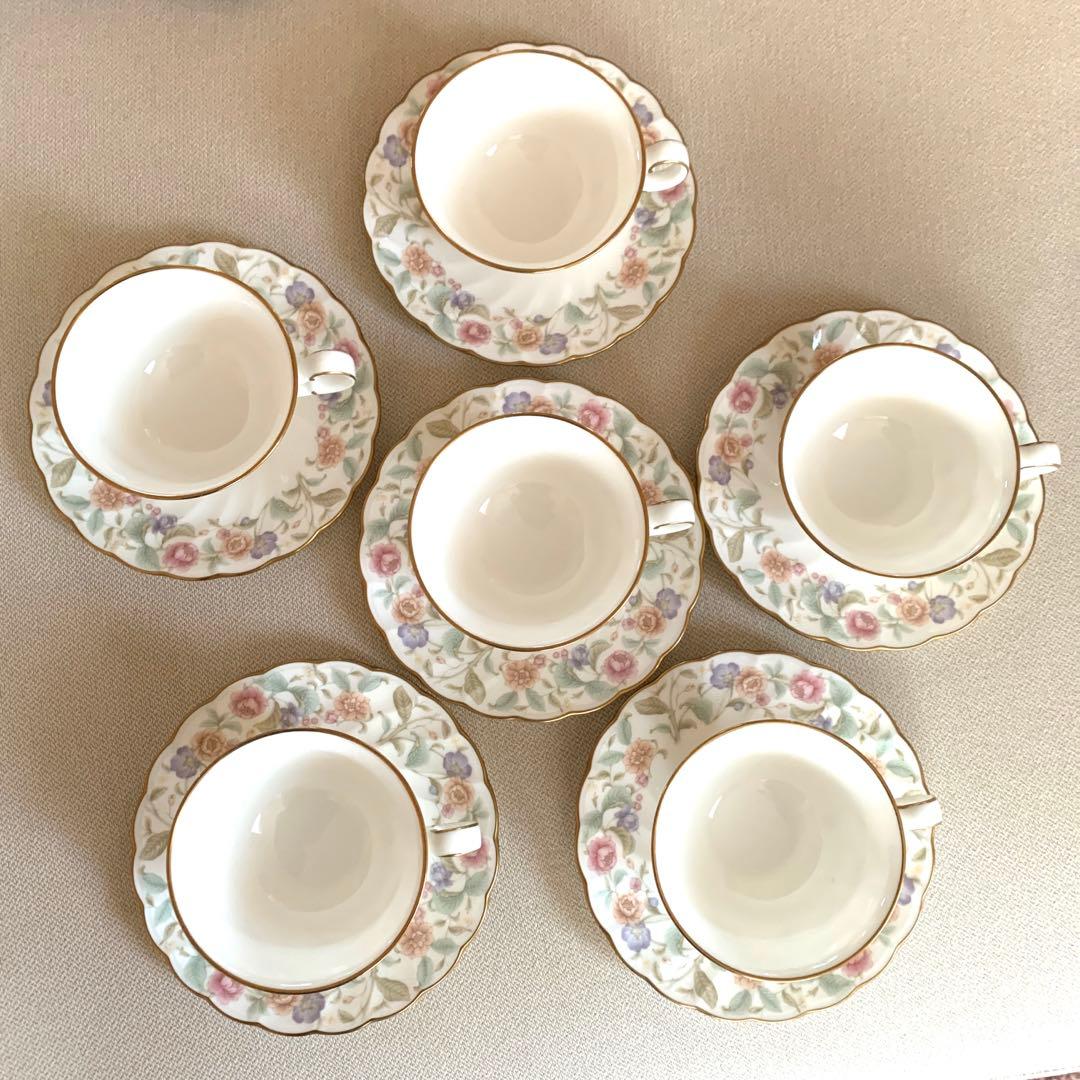 ヴィンテージ廃盤品！【ノリタケ 】未使用！ボーンチャイナ6客セット